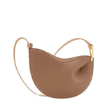 Genuine Leather Saddle Dumpling Bag - Julie bags
