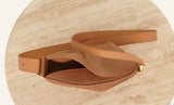 Genuine Leather Saddle Dumpling Bag - Julie bags