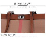 Designer Leather Tote: Trendy & Spacious Women's Shoulder Bag - Julie bags