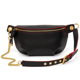 Chic Elegance: Genuine Leather Women's All - Matching Crossbody Chest Bag - Julie bags
