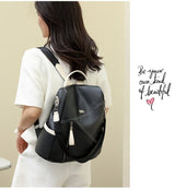 Secure and Stylish: Soft Leather Women's Backpack - Julie bags