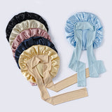 100% Mulberry Silk Sleep Bonnet for Curly, Braided & Dreadlock Hair