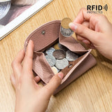 Designer Leather Clutch: Compact Elegance - Julie bags