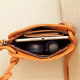 Vintage Charm: Genuine Leather Crossbody Phone Purse - Julie bags