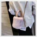 Faux Fur mini Bucket bag - Julie bags