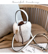 Faux Fur mini Bucket bag - Julie bags