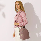 Women’s Genuine Leather Anti - Theft Backpack – Small & Elegant - Julie bags