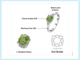Peridot Solitaire Ring – 925 Sterling Silver for Women - Julie bags