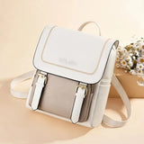 Stylish Multi - Function PU Leather Backpack - Julie bags