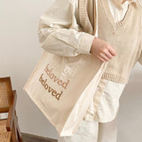 Women Canvas Shoulder Bag embroidery