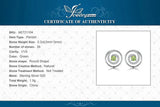 Peridot Circle Stud Earrings – 925 Sterling Silver Double Halo Gemstone Earrings for Women - Julie bags