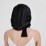100% Mulberry Silk Sleep Bonnet for Curly, Braided & Dreadlock Hair