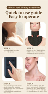 LED Neck Light Therapy Mask – Flexible Skincare Device for Neck & Décolleté Care