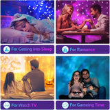 Ocean Wave Projector Lamp – 16 Color Aurora Night Light for Bedroom & Home Decor