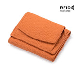 Genuine Leather RFID Mini Wallet: Stylish, Compact, and Functional - Julie bags