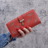 Hollow Out Leaf Wallet - Julie bags