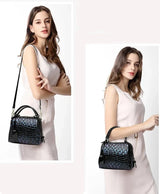 Timeless Sophistication: Genuine Leather Women's Square Crossbody Messenger Bag - Julie bags