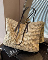 Luxurious Straw Woven Tote Bag - Julie bags