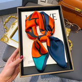 Silk Square Scarf - Luxury Satin Bandana