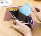 Compact Elegance: Genuine Leather Women's Wallet - Julie bags