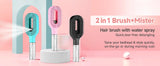Hair Spray Brush with Built-In Water Mister – Detangling & Styling Comb