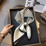 Silk Square Scarf - Luxury Satin Bandana