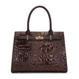 Luxury Crocodile Pattern Handbag