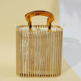 Luxury bamboo bag