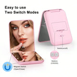 Portable LED Makeup Mirror with 3X Magnification – Compact Travel Beauty Mirror