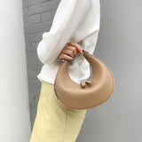 Elegant Crescent Hobo: Genuine Leather Handbag - Julie bags