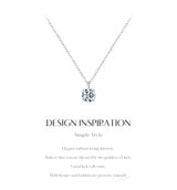 1CT Moissanite Pendant Necklace – 925 Sterling Silver Dainty Prong Setting Necklace for Women - Julie bags