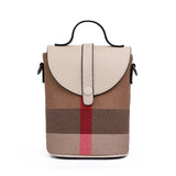 Chic Mini Lattice Canvas Crossbody: Fashionable and Functional - Julie bags