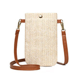 Boho Chic: Fashion Women's Straw Crossbody Messenger Bag - Julie bags