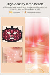 Advanced Wireless LED Face Mask – 7-Color Silicone Light Therapy System