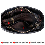 Knitted Series: Stylish Genuine Leather Bucket Bag and Crossbody Chic - Julie bags