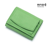 Genuine Leather RFID Mini Wallet: Stylish, Compact, and Functional - Julie bags