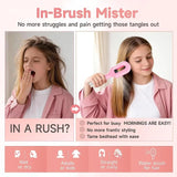 Hair Spray Brush with Built-In Water Mister – Detangling & Styling Comb