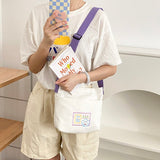 Women Small Canvas Shoulder Bag
