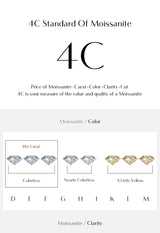 1CT Moissanite Pendant Necklace – 925 Sterling Silver Dainty Prong Setting Necklace for Women - Julie bags