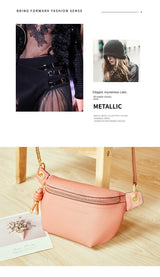 Chic Elegance: Genuine Leather Women's All-Matching Crossbody Chest Bag - Julie bags
