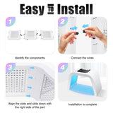 Professional 7-Color LED Photon Therapy System – Foldable Face & Body Light Therapy Device