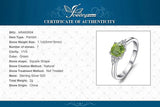 Peridot Solitaire Ring – 925 Sterling Silver for Women - Julie bags