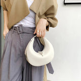 Elegant Crescent Hobo: Genuine Leather Handbag - Julie bags