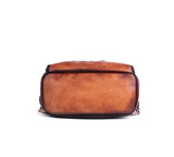 Vintage Chic: Genuine Leather Women's Backpack - Julie bags