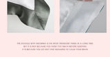 Chroma Chic: White Silk Pillowcase with Colorful Accents