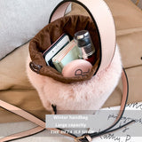 Faux Fur mini Bucket bag
