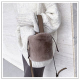 Faux Fur mini Bucket bag