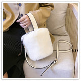 Faux Fur mini Bucket bag