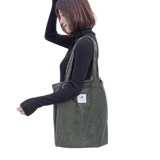 Corduroy Canvas Tote Handbag freeshipping - Julie bags
