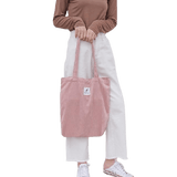 Corduroy Canvas Tote Handbag freeshipping - Julie bags